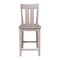 International Concepts Ava Solid Wood Counter Height Bar Stool - 24" Seat Height - Washed Gray Taupe S09-132 - alternate 7